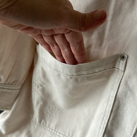 Free People We The Free Ana Lou Denim Duster NWOT Size Large - Picture 6 of 10